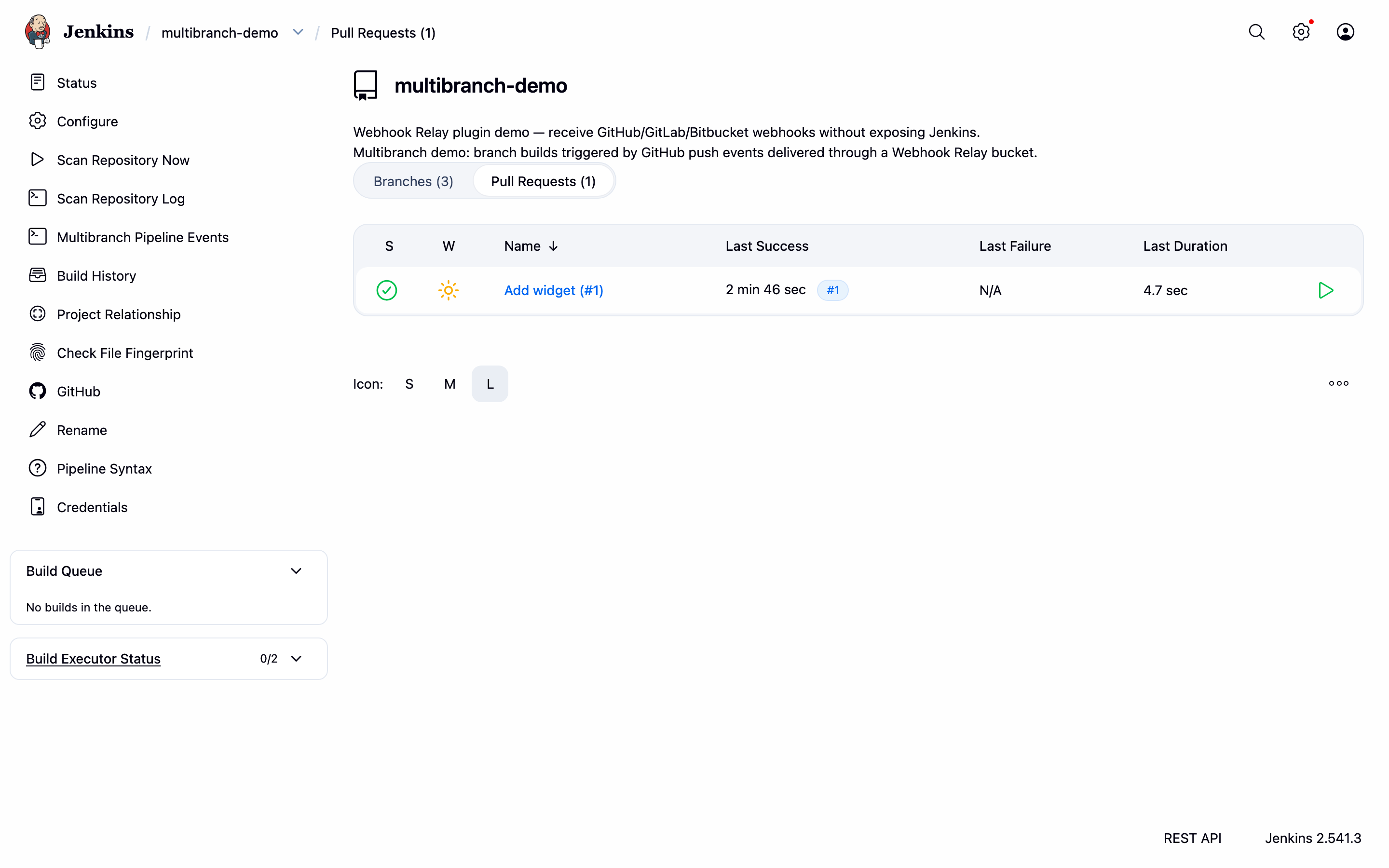 Multibranch Pipeline — pull request jobs